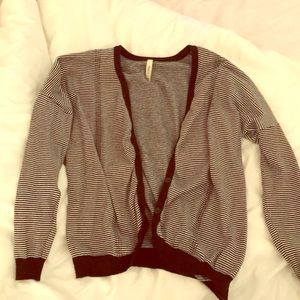 RVCA striped cardigan
